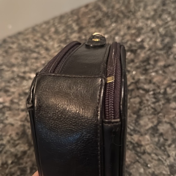 Belle Rose black mini satchel bag with strap EUC - Picture 8 of 14